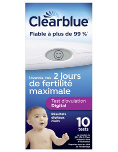 Clearblue Test d'Ovulation Digital 2 Jours -10 Unit