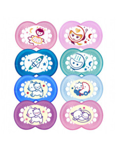 Sucette Nuit Silicone N40 + 18 mois - 2 sucettes