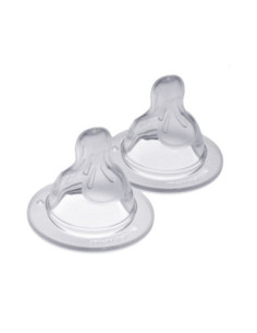 Tétine en silicone Silk Teat débit 3 Rapide - 2 tétitnes