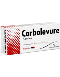 CARBOLEVURE ADULTES, gélule - 30 gélules