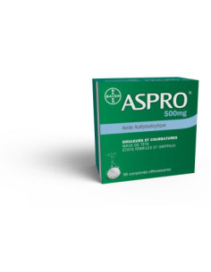 ASPRO 500 EFFERVESCENT, comprimé effervescent - 20 comprimés 2