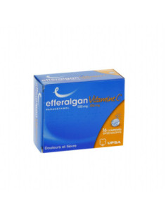 EFFERALGANVITAMINEC 500 mg/200 mg - 2x8 comprimés effervescents