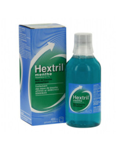 HEXTRIL MENTHE 0,1 POUR CENT, solution pour bain de bouche- 400 ml