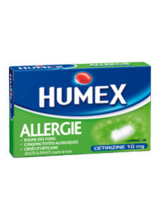 HUMEX ALLERGIE CETIRIZINE 10 mg - 7 comprimés pelliculés sécables
