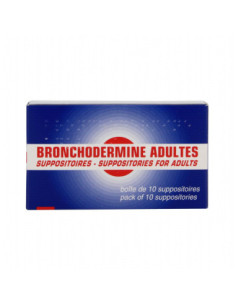 BRONCHODERMINE ADULTES - 10 suppositoires