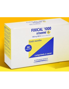 FIXICAL VITAMINE D3 1000 mg/800 U.I., comprimé à sucer - 30 omprimés 2