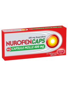 NUROFENCAPS 400 mg - 10 capsules molles