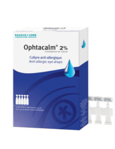 OPHTACALM 2 %, collyre en solution en récipient unidose - 10x035ml