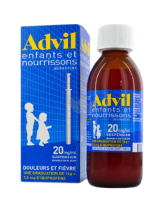 ADVILMED ENFANTS ET NOURRISSONS 20 mg/1 ml, suspension buvable en flacon - 200ml