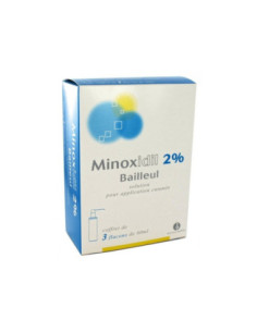 MINOXIDIL BAILLEUL 2 POUR CENT solution pour application cutanée  - 3 x 60 ml