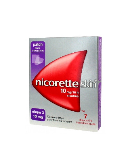 NICORETTESKIN 10 mg/16 heures, dispositifs transdermiques - 7 patchs