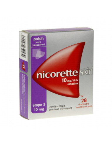NICORETTESKIN 10 mg/16 heures, dispositifs transdermiques - 28 patchs