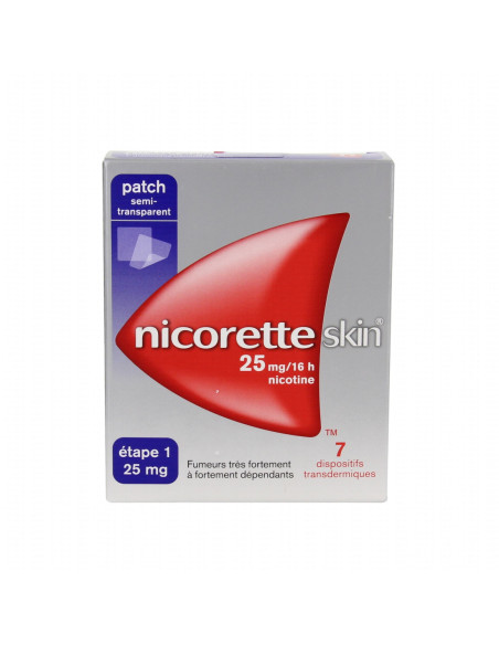 NICORETTESKIN 25 mg/16 heures, dispositifs transdermiques - 7 patchs