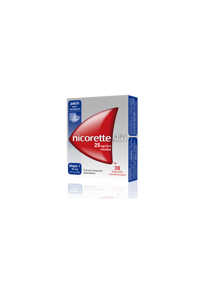 NICORETTESKIN 25 mg/16 heures, dispositifs transdermiques - 7 patchs