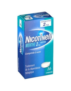 NICOTINELL MENTHE 2 mg, comprimé à sucer - 36 comprimés