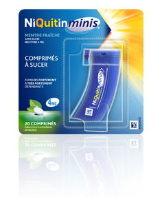 NIQUITINMINIS 4mg SANS SUCRE, comprimé édulcoré à l'acésulfame potassique - 60 comprimés 2