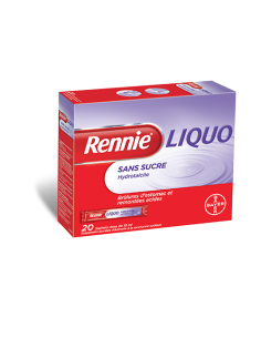 RENNIELIQUO SANS SUCRE, suspension buvable édulcorée à la saccharine sodique en sachet-dose - 20 sachets