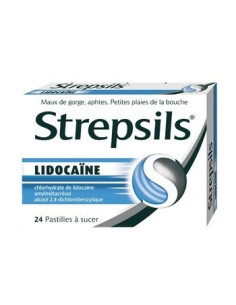STREPSILS LIDOCAINE, pastille - 24 pastilles