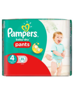 Couches Baby-Dry Pants Taille 4 (7-8kg), 23 couches