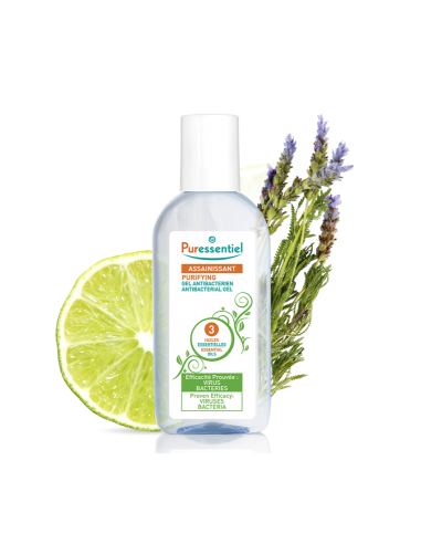 ASSAINISSANT GEL Antibactérien 3 Huiles Essentielles - 80ml