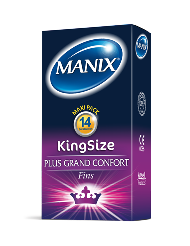 Manix King size, boîte de 14 préservatifs