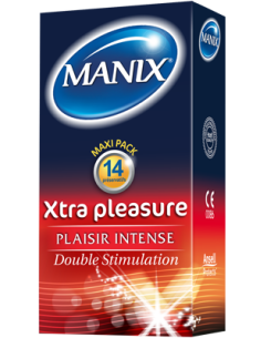 Manix Xtra Pleasure, boîte 14 préservatifs