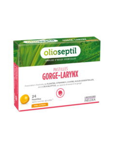 OLIOSEPTIL® PASTILLES Gorge-Larynx Miel-Citron - 24 pastilles