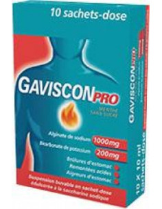 GAVISCONPRO MENTHE, suspension buvable en sachet - 10 sachets