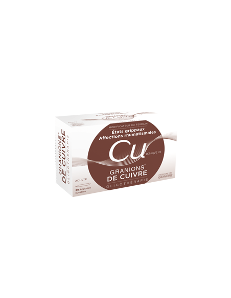 GRANIONS DE CUIVRE 0,3 mg/2 ml, solution buvable - 30x2ml