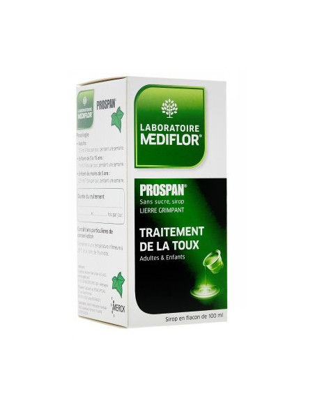 PROSPAN SANS SUCRE, sirop édulcoré au sorbitol - 100ml