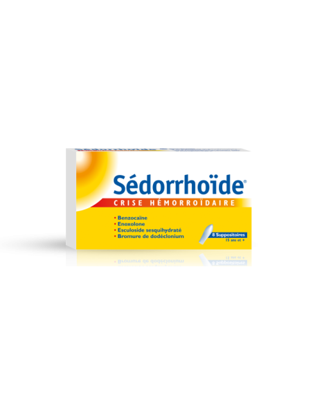 SEDORRHOIDE CRISE HEMORROIDAIRE - 8 suppositoires