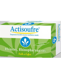 ACTISOUFRE 4 mg/50 mg par 10 ml, suspension buvable ou pour instillation nasale - 30x10ml