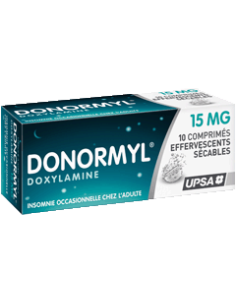 DONORMYL 15 mg - 10 comprimés effervescents sécables