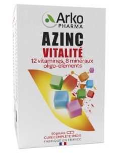 Azinc® Forme et Vitalité - 60 gélules