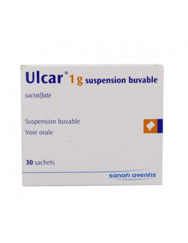 ULCAR 1 g, suspension buvable en sachet - 30 sachets