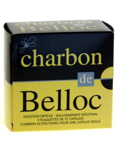 CHARBON DE BELLOC 125 mg - 60 capsules molles