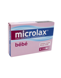 MICROLAX BEBE SORBITOL CITRATE ET LAURILSULFOACETATE DE SODIUM, solution rectale en récipient unidose - 4x3ml