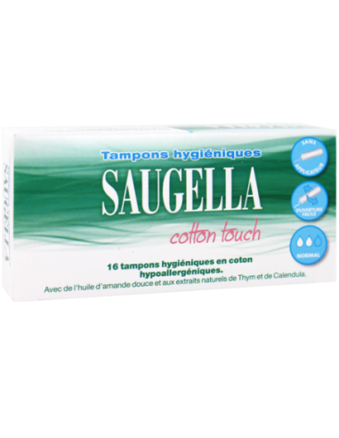 Saugella Cotton Touch 16 Tampons Hygiéniques Normal