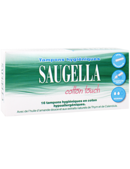 Saugella Cotton Touch 16 Tampons Hygiéniques Normal