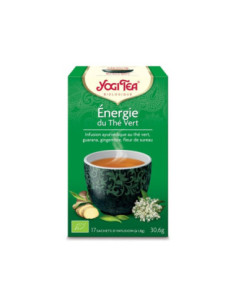 YOGI TEA Thé Vert Énergie du Thé Vert Bio 17 Sachets 1,8g