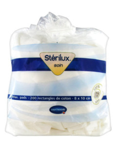 Stérilux Coton 8 x 10 cm - 200 Rectangles