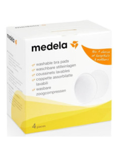 Medela 4 Coussinets d'Allaitement Lavables