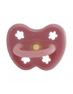 HÉVÉA Sucette Caoutchouc Naturel Round Rose - De 3 à 36 mois
