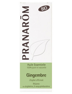 Pranarôm Huile Essentielle Gingembre (Zingiber officinale) Bio - 5 ml