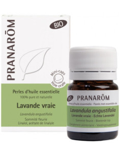 Pranarôm Perles d'Huile Essentielle Lavande Vraie (Lavandula angustifolia) Bio - 60 Perles