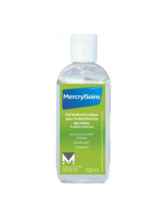 MERCRYL Soin Gel Hydroalcoolique Désinféction des mains Sans eau - 100ml