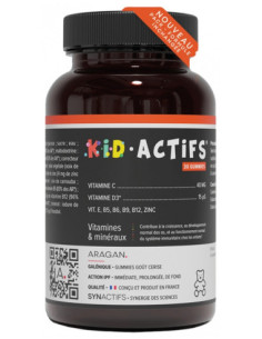 Aragan Synactifs KidActifs 3+ 30 Gummies