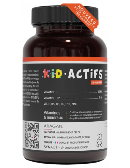 Aragan Synactifs KidActifs 3+ 30 Gummies