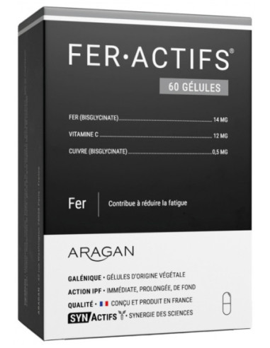 Aragan Synactifs FerActifs - 60 Gélules