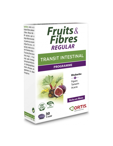 Ortis Fruits & Fibres Regular - 30 comprimés